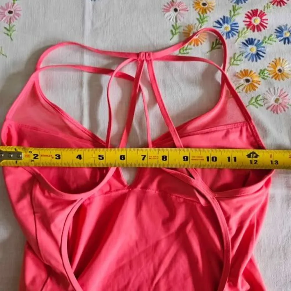Lululemon Athletica One-Piece Swimsuit NWOT Coral Strappy Open Back sz S